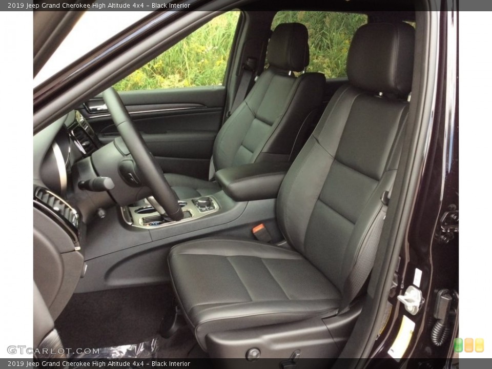 Black Interior Front Seat for the 2019 Jeep Grand Cherokee High Altitude 4x4 #129423468