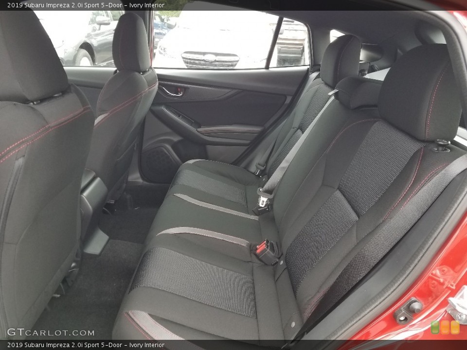 Ivory Interior Rear Seat for the 2019 Subaru Impreza 2.0i Sport 5-Door #129427581