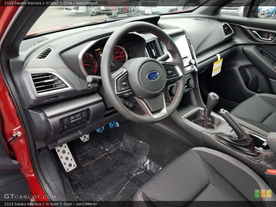 Ivory Interior Photo for the 2019 Subaru Impreza 2.0i Sport 5-Door #129427611