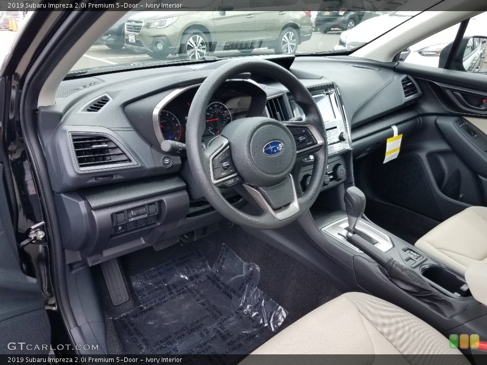 Ivory Interior Photo for the 2019 Subaru Impreza 2.0i Premium 5-Door #129427905