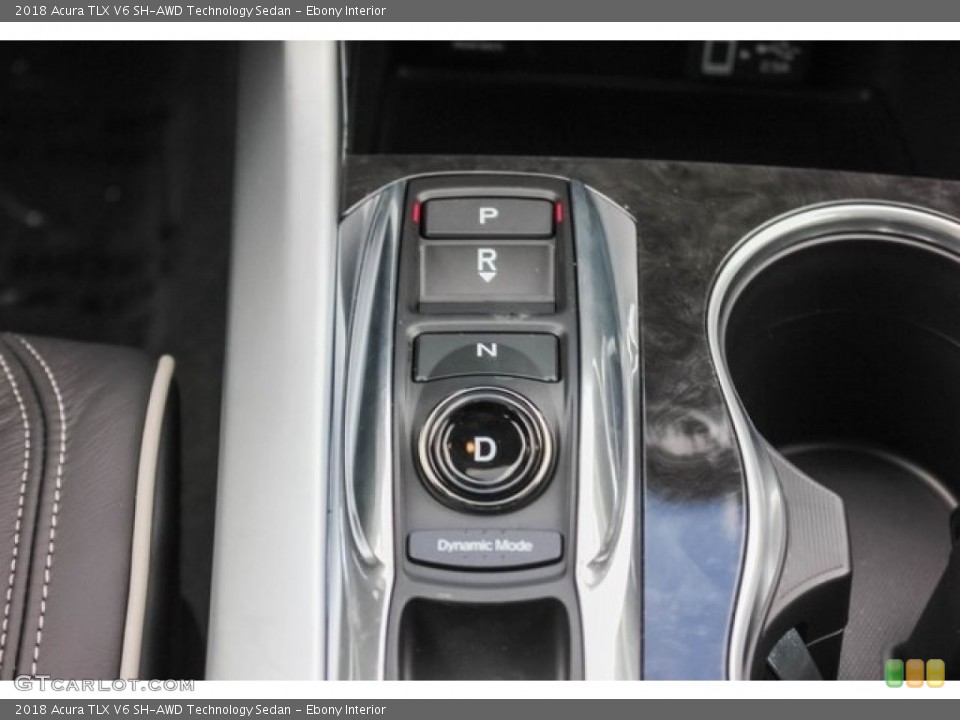 Ebony Interior Transmission for the 2018 Acura TLX V6 SH-AWD Technology Sedan #129430323