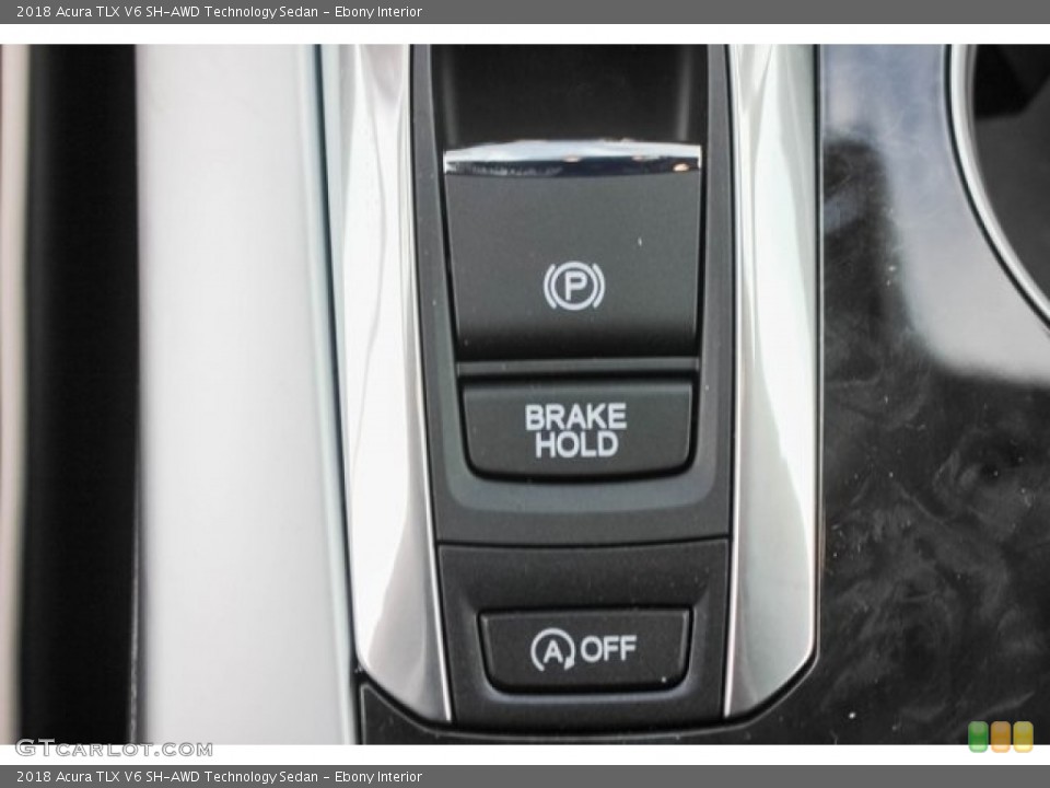 Ebony Interior Controls for the 2018 Acura TLX V6 SH-AWD Technology Sedan #129430395