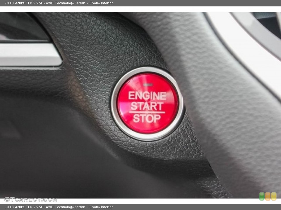 Ebony Interior Controls for the 2018 Acura TLX V6 SH-AWD Technology Sedan #129430422