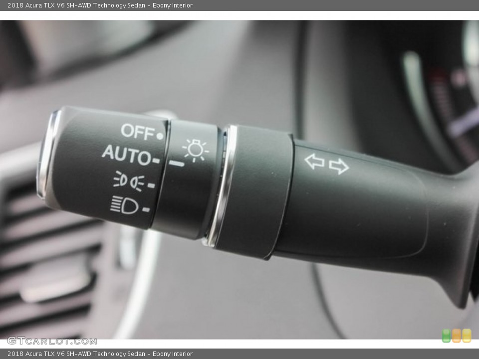 Ebony Interior Controls for the 2018 Acura TLX V6 SH-AWD Technology Sedan #129430488