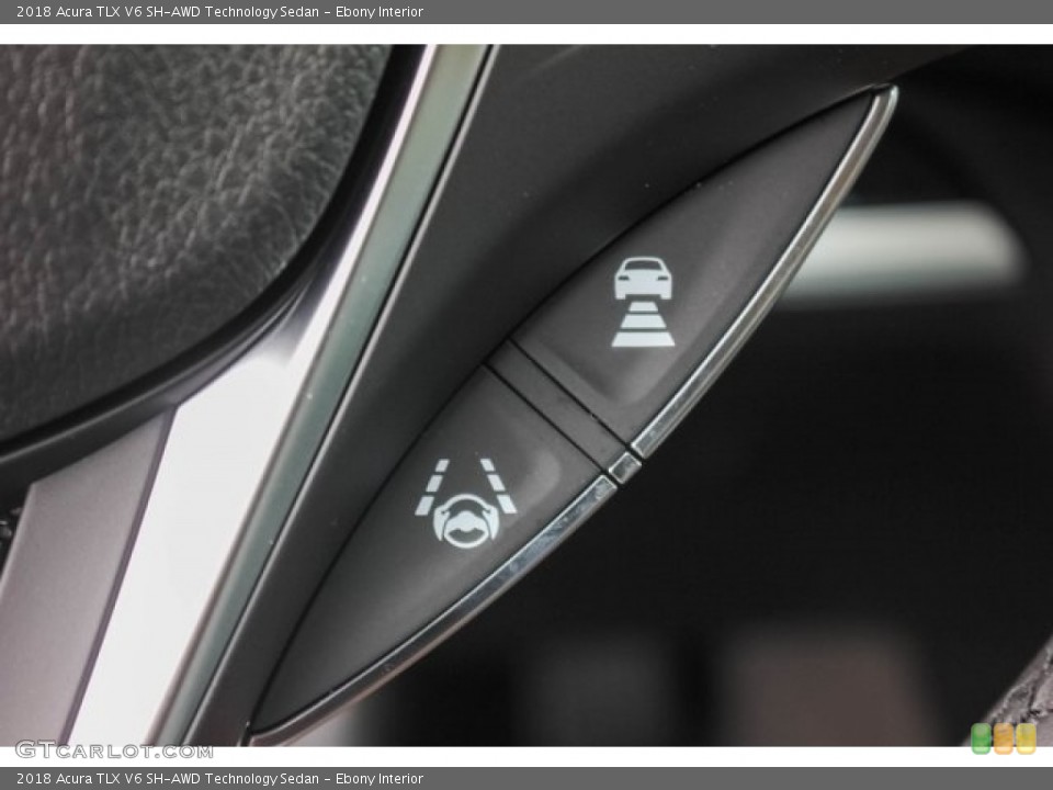 Ebony Interior Steering Wheel for the 2018 Acura TLX V6 SH-AWD Technology Sedan #129430539