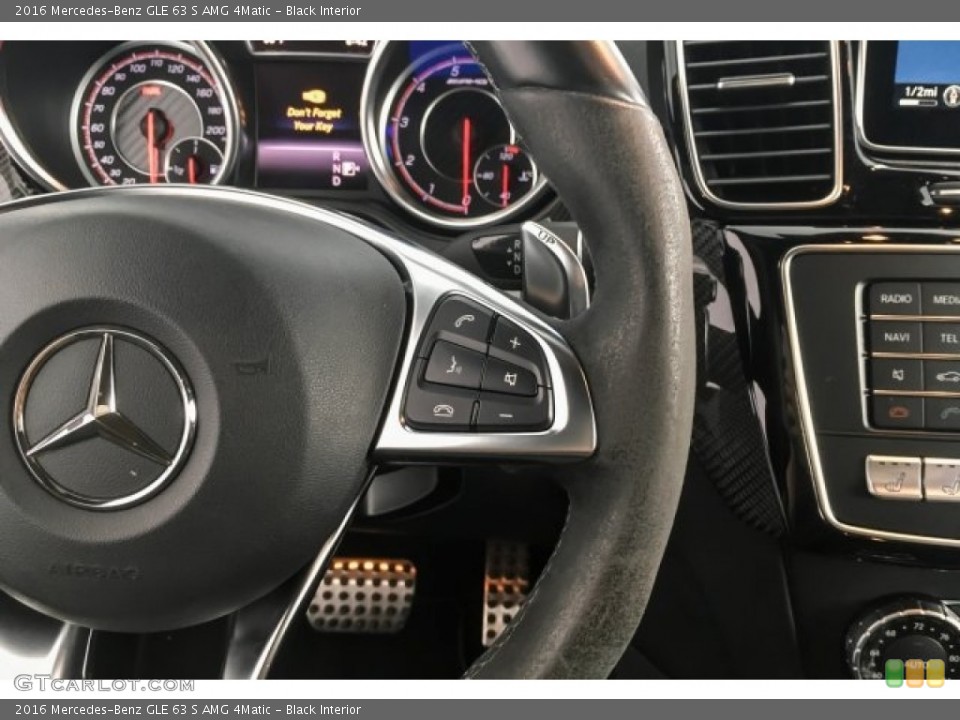 Black Interior Steering Wheel for the 2016 Mercedes-Benz GLE 63 S AMG 4Matic #129430965