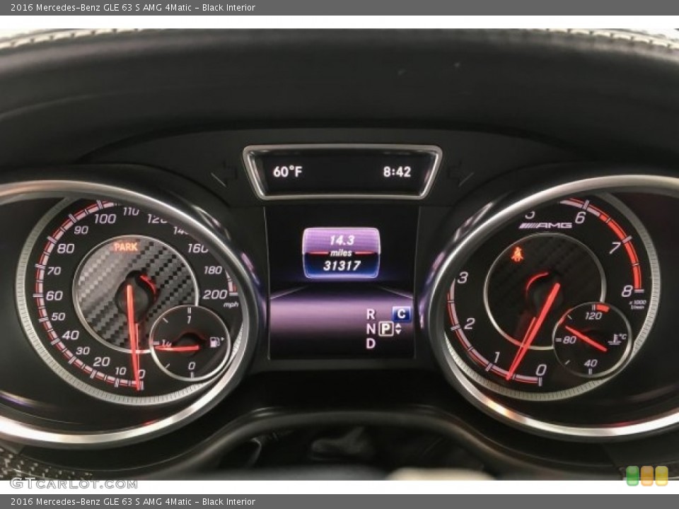 Black Interior Gauges for the 2016 Mercedes-Benz GLE 63 S AMG 4Matic #129430989