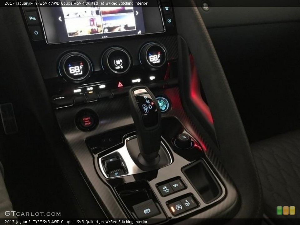 SVR Quilted Jet W/Red Stitching Interior Transmission for the 2017 Jaguar F-TYPE SVR AWD Coupe #129431036