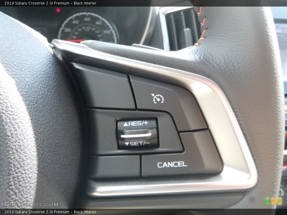 Black Interior Steering Wheel for the 2019 Subaru Crosstrek 2.0i Premium #129443516