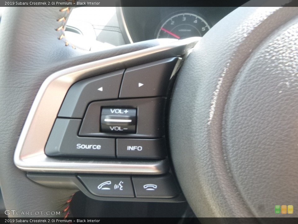 Black Interior Steering Wheel for the 2019 Subaru Crosstrek 2.0i Premium #129443534
