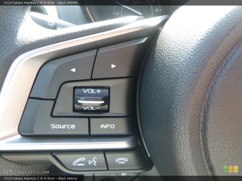 Black Interior Steering Wheel for the 2019 Subaru Impreza 2.0i 4-Door #129446228