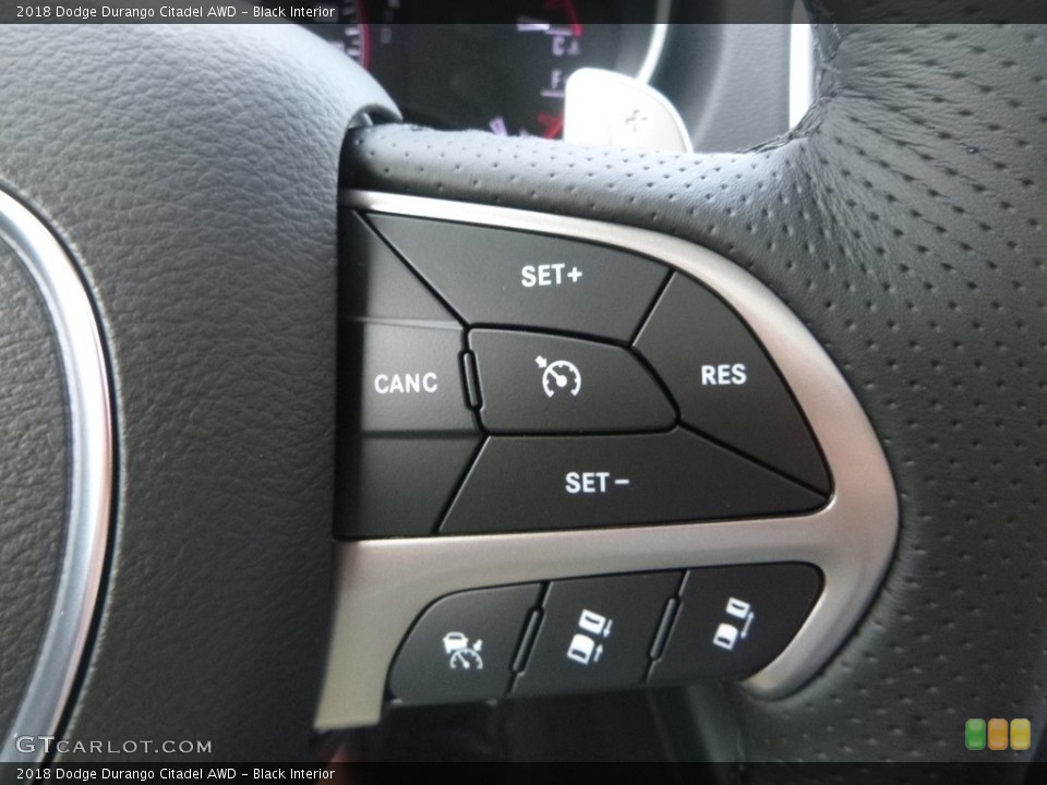 Black Interior Steering Wheel for the 2018 Dodge Durango Citadel AWD #129449990