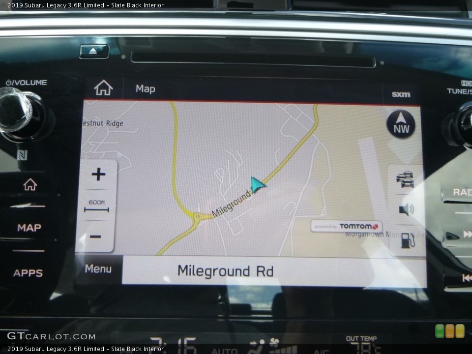 Slate Black Interior Navigation for the 2019 Subaru Legacy 3.6R Limited #129450740