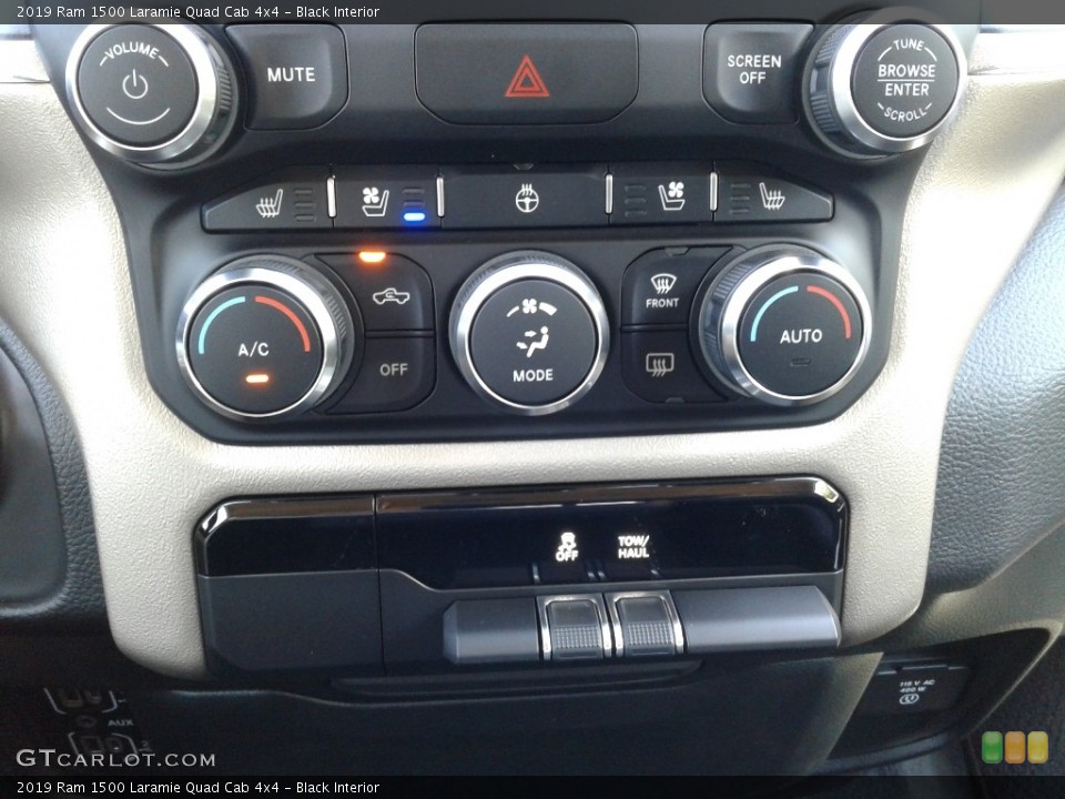 Black Interior Controls for the 2019 Ram 1500 Laramie Quad Cab 4x4 #129453272