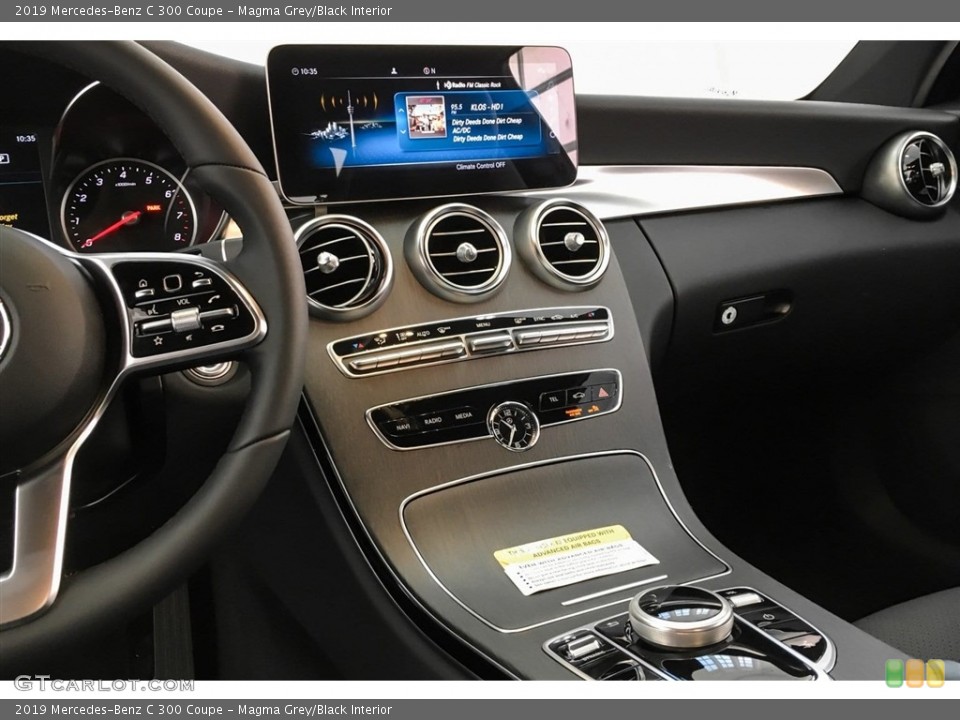 Magma Grey/Black Interior Controls for the 2019 Mercedes-Benz C 300 Coupe #129457820