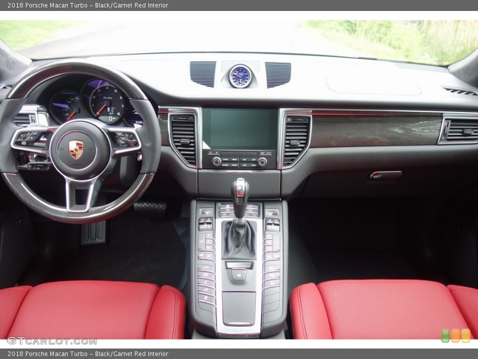 Black/Garnet Red Interior Dashboard for the 2018 Porsche Macan Turbo #129468368