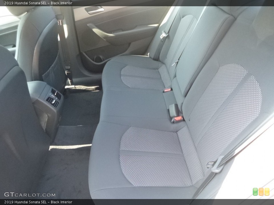 Black Interior Rear Seat for the 2019 Hyundai Sonata SEL #129479267
