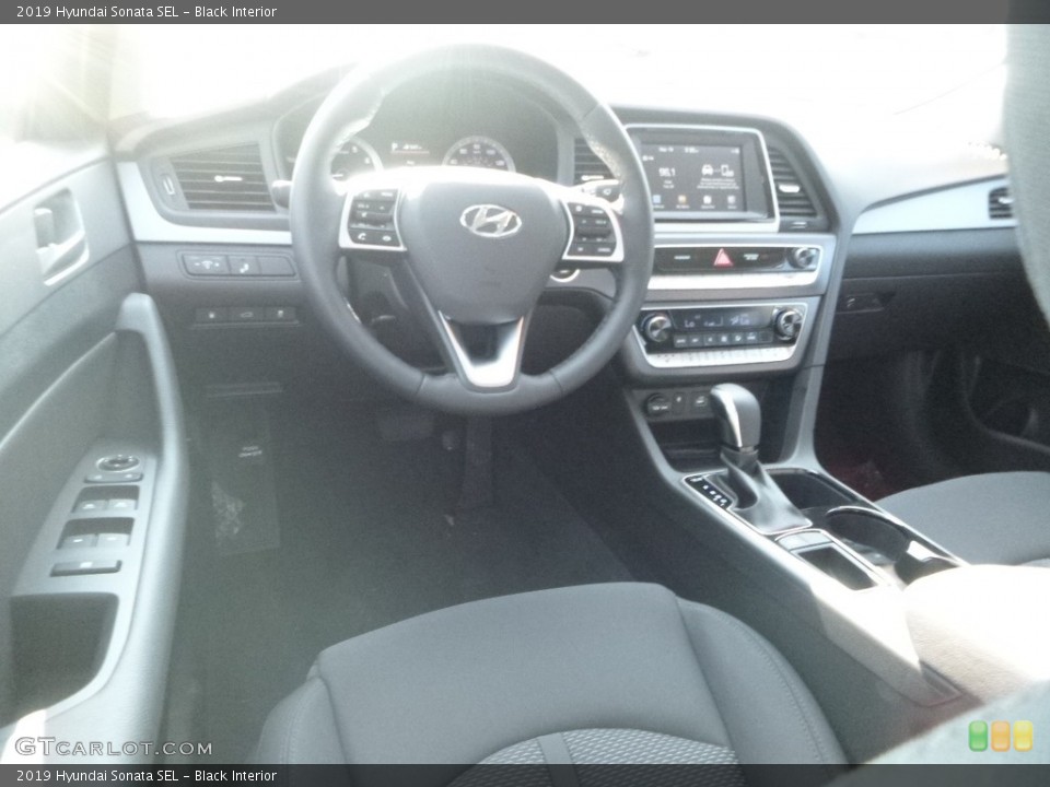 Black Interior Front Seat for the 2019 Hyundai Sonata SEL #129479288