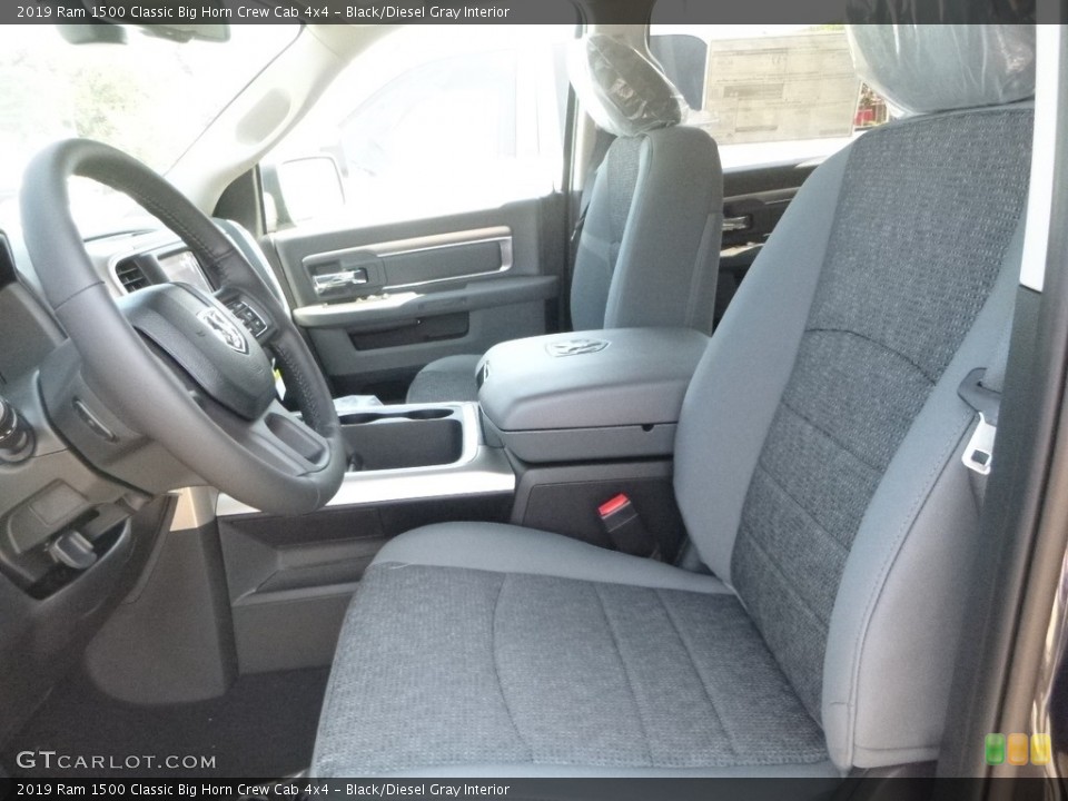 Black/Diesel Gray Interior Photo for the 2019 Ram 1500 Classic Big Horn Crew Cab 4x4 #129481109
