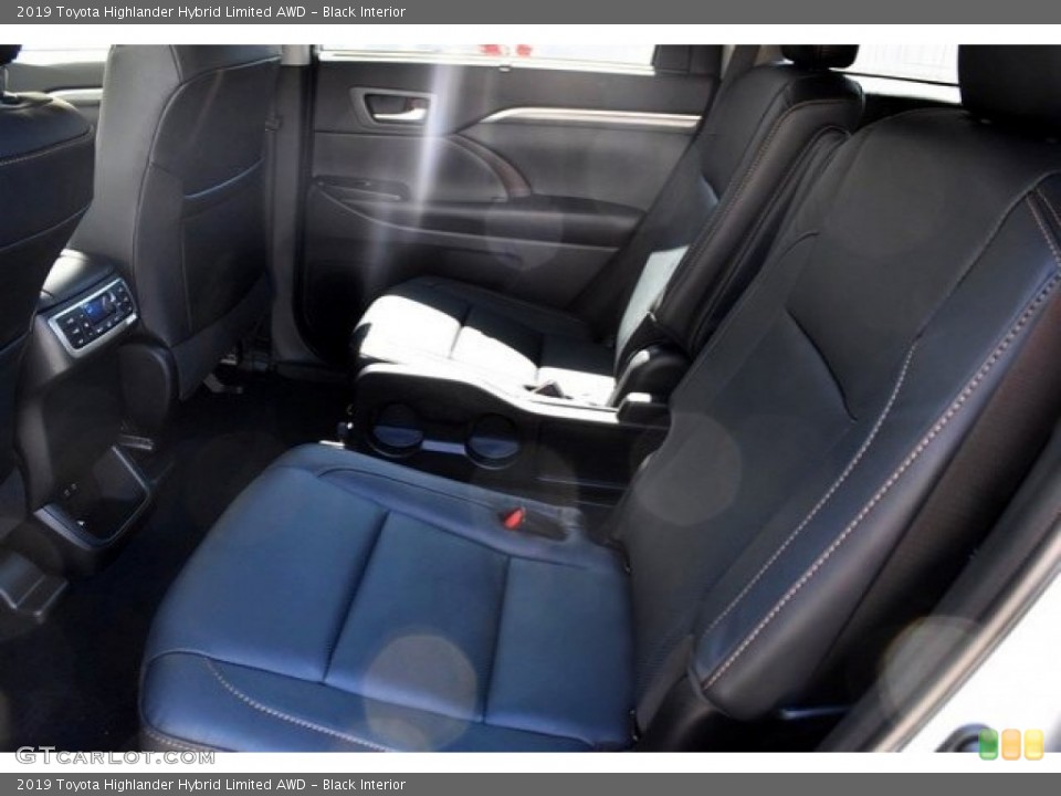 Black Interior Rear Seat for the 2019 Toyota Highlander Hybrid Limited AWD #129489734