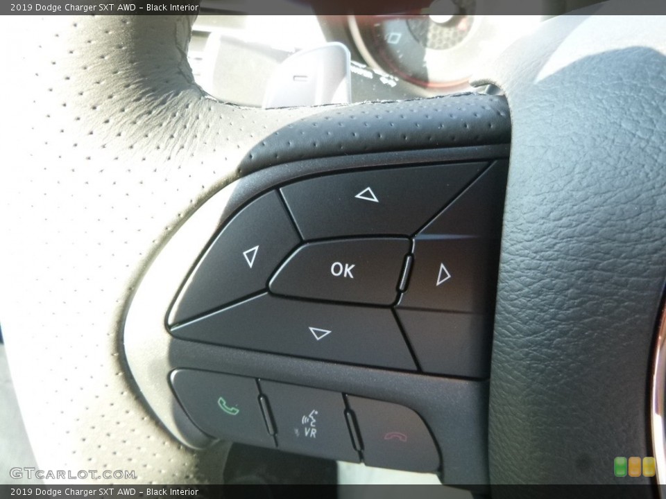 Black Interior Steering Wheel for the 2019 Dodge Charger SXT AWD #129497718