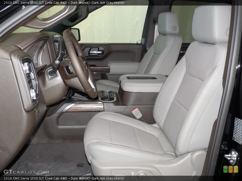 Dark Walnut/­Dark Ash Grey Interior Front Seat for the 2019 GMC Sierra 1500 SLT Crew Cab 4WD #129502533