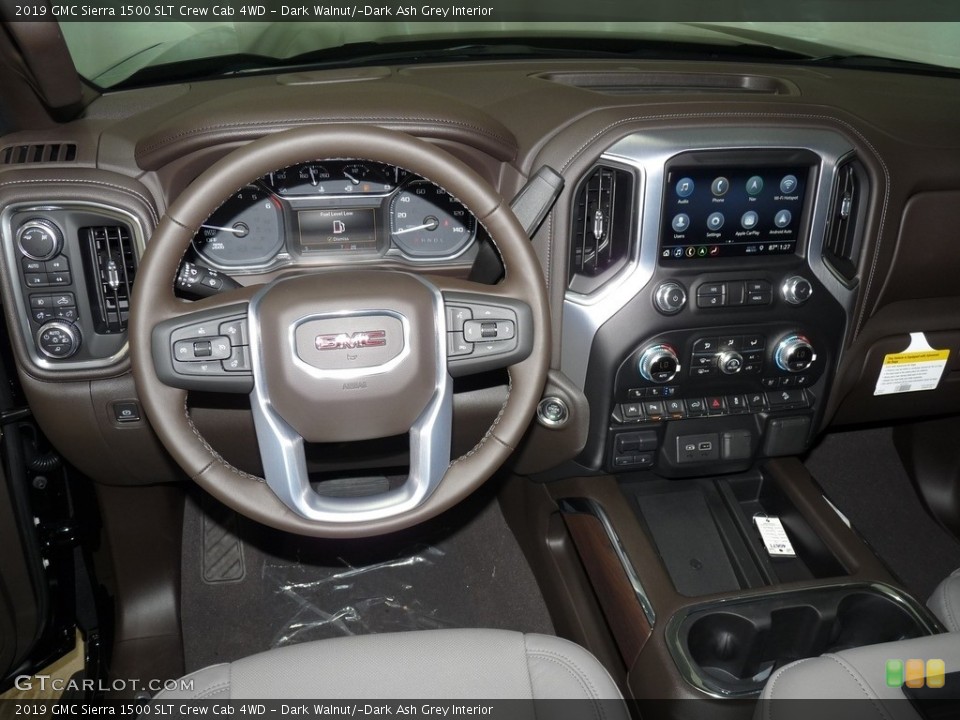 Dark Walnut/­Dark Ash Grey Interior Dashboard for the 2019 GMC Sierra 1500 SLT Crew Cab 4WD #129502578