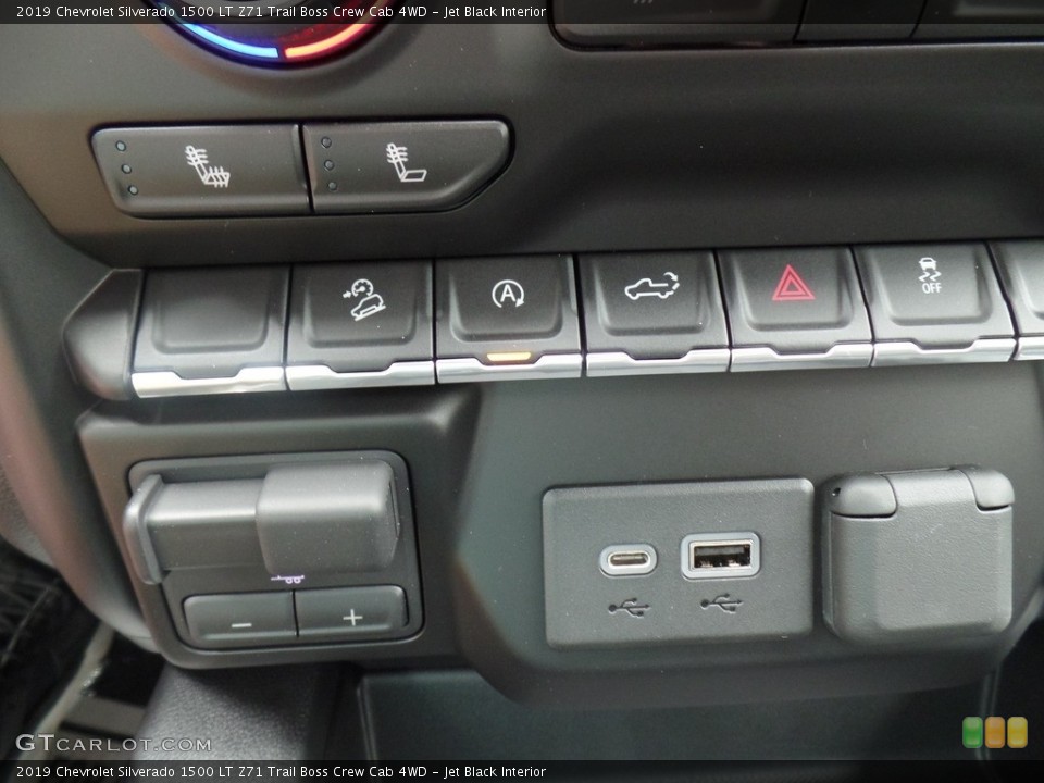 Jet Black Interior Controls for the 2019 Chevrolet Silverado 1500 LT Z71 Trail Boss Crew Cab 4WD #129508548