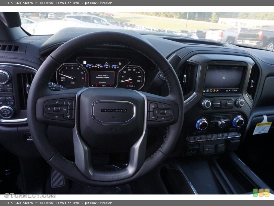 Jet Black Interior Dashboard for the 2019 GMC Sierra 1500 Denali Crew Cab 4WD #129513741
