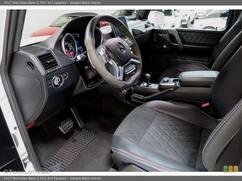 designo Black Interior Front Seat for the 2017 Mercedes-Benz G 550 4x4 Squared #129515013