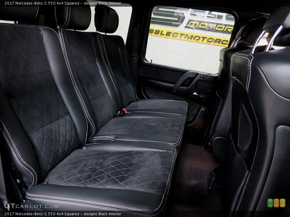 designo Black Interior Rear Seat for the 2017 Mercedes-Benz G 550 4x4 Squared #129515043