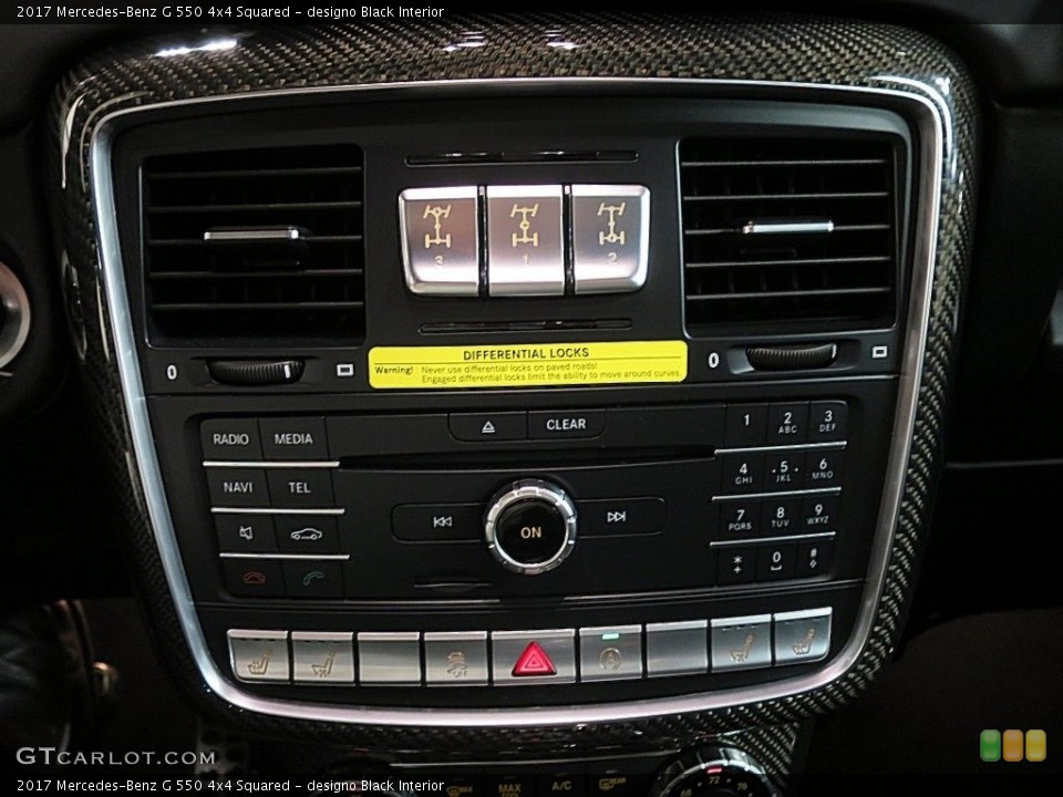 designo Black Interior Controls for the 2017 Mercedes-Benz G 550 4x4 Squared #129515115