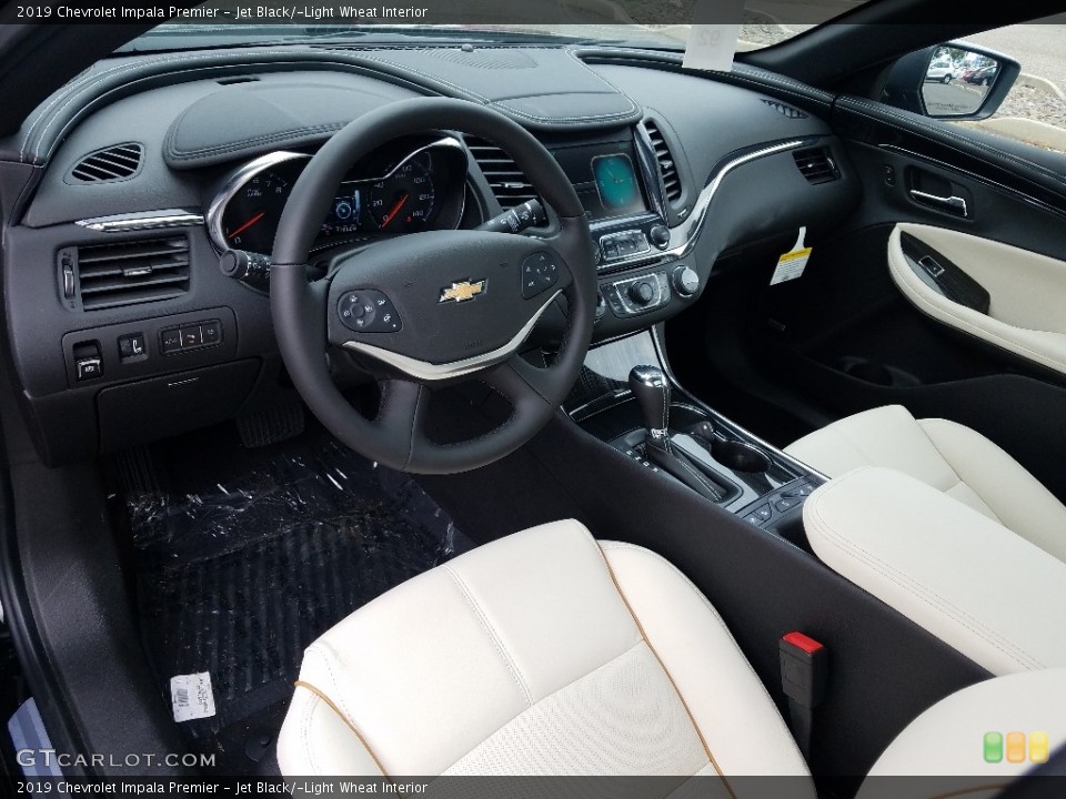 Jet Black/­Light Wheat Interior Photo for the 2019 Chevrolet Impala Premier #129518155