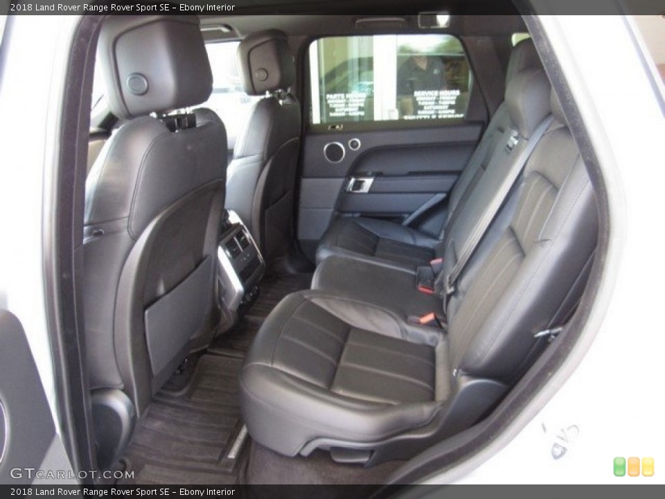 Ebony Interior Rear Seat for the 2018 Land Rover Range Rover Sport SE #129520283