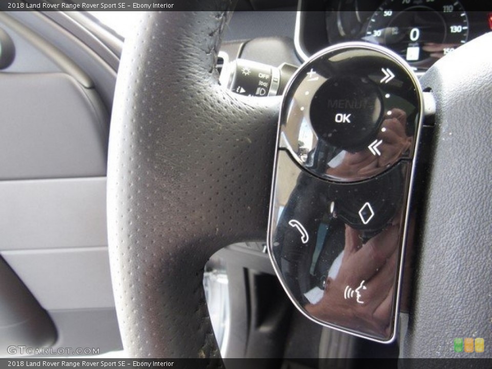 Ebony Interior Steering Wheel for the 2018 Land Rover Range Rover Sport SE #129520559
