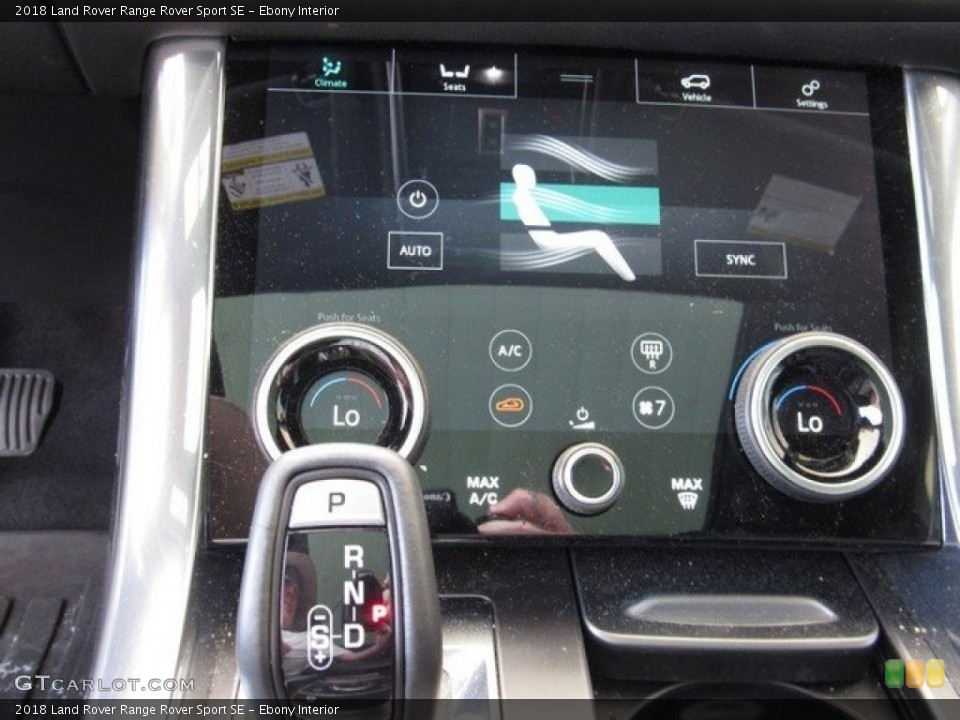 Ebony Interior Controls for the 2018 Land Rover Range Rover Sport SE #129520676