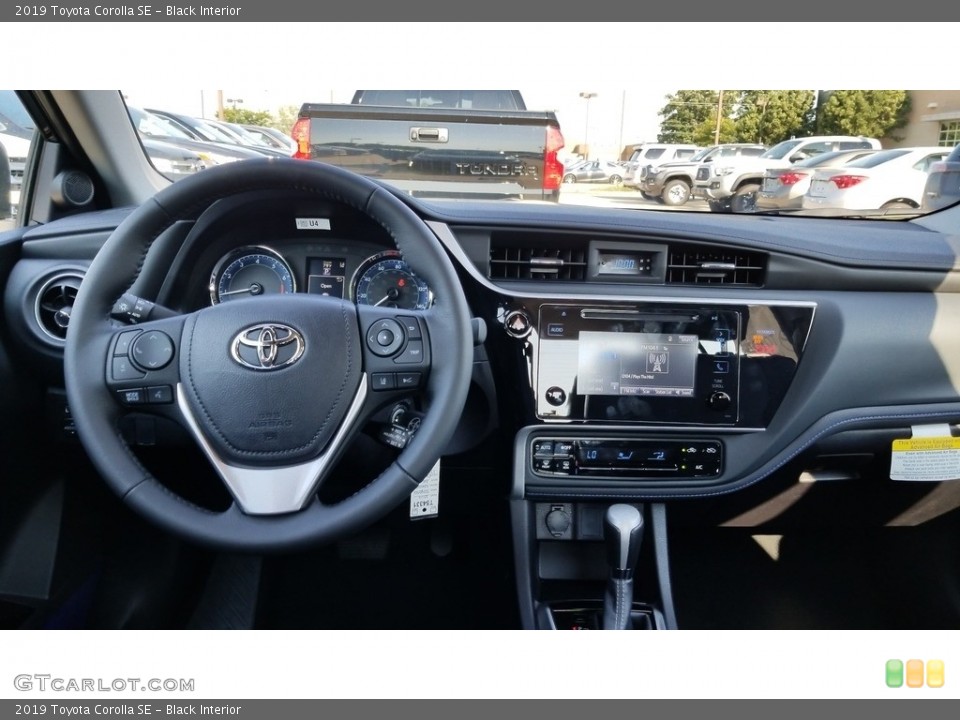 Black Interior Dashboard for the 2019 Toyota Corolla SE #129523175