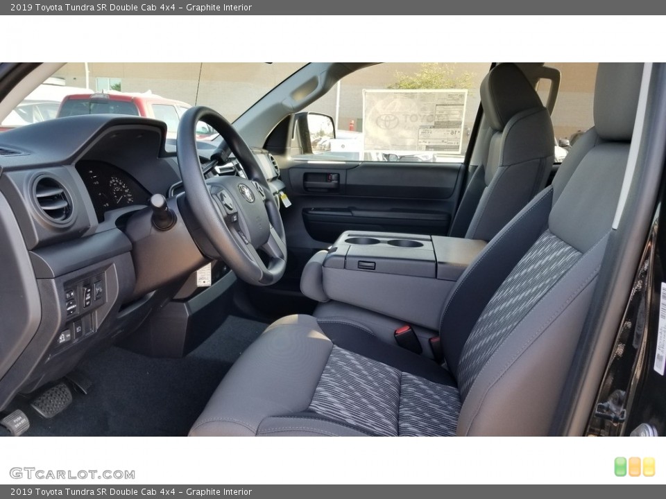 Graphite Interior Photo for the 2019 Toyota Tundra SR Double Cab 4x4 #129523424