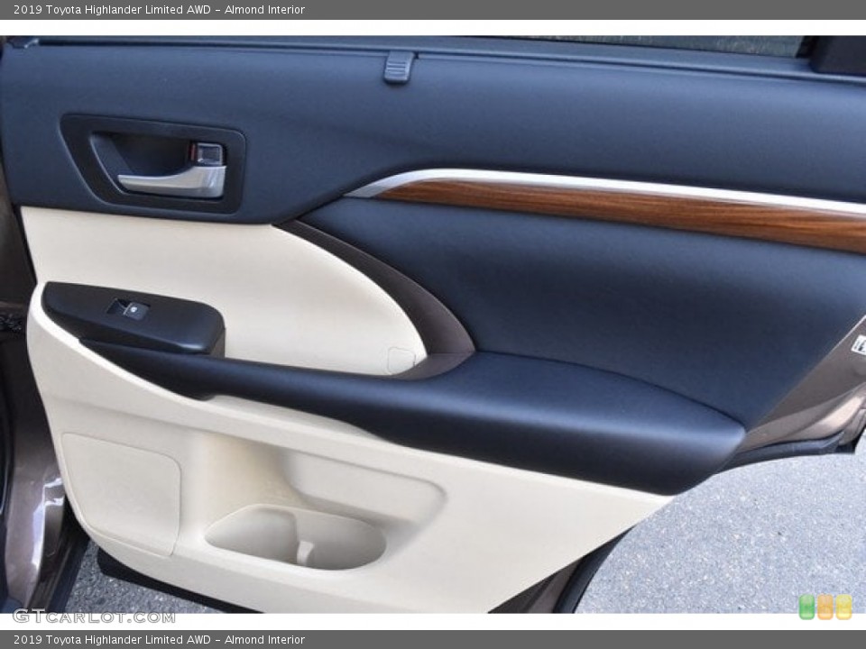 Almond Interior Door Panel for the 2019 Toyota Highlander Limited AWD #129526763