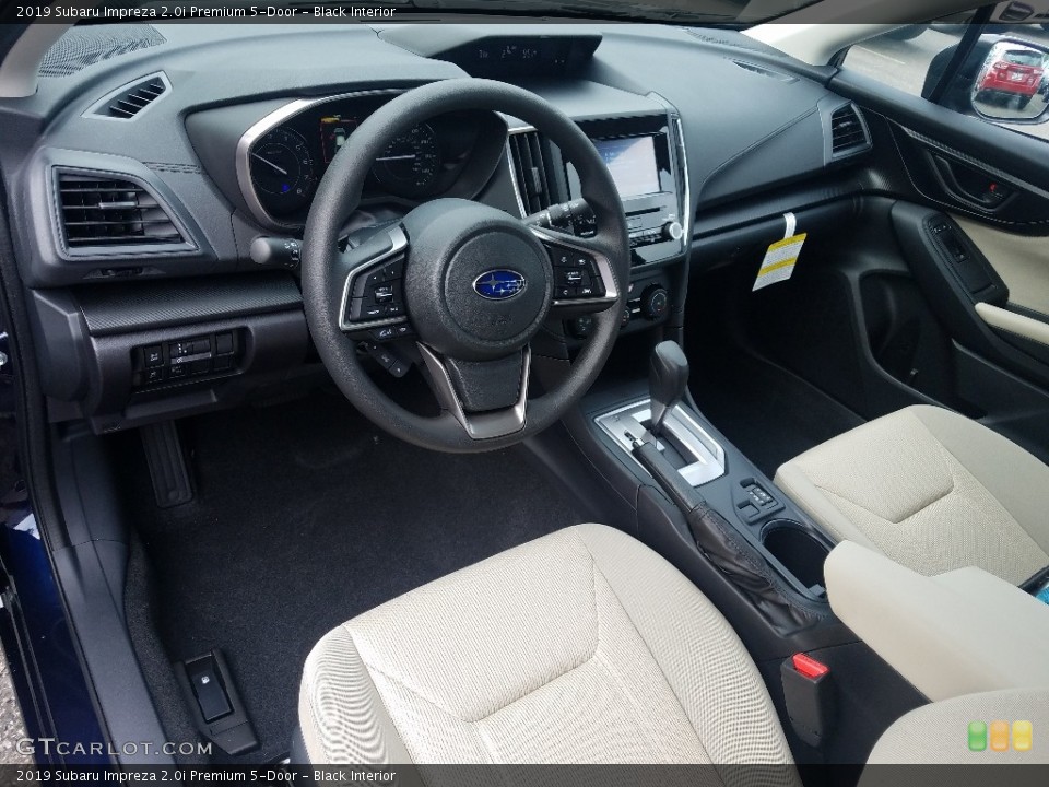 Black Interior Photo for the 2019 Subaru Impreza 2.0i Premium 5-Door #129527774