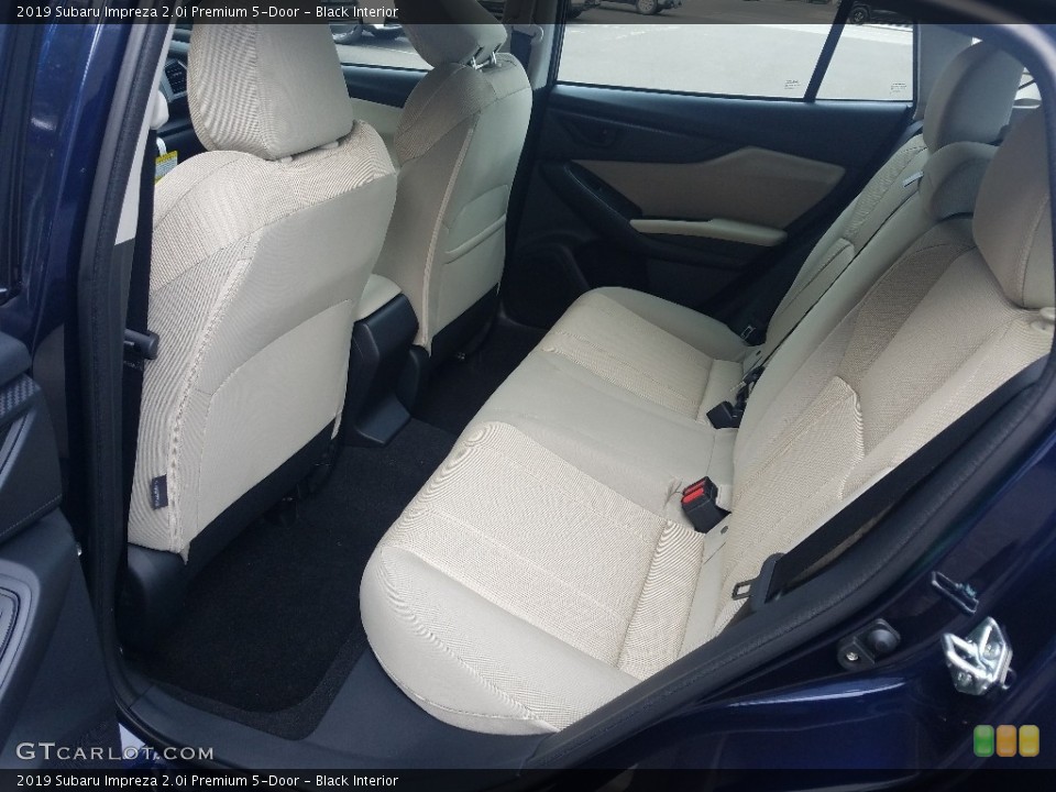Black Interior Rear Seat for the 2019 Subaru Impreza 2.0i Premium 5-Door #129527809