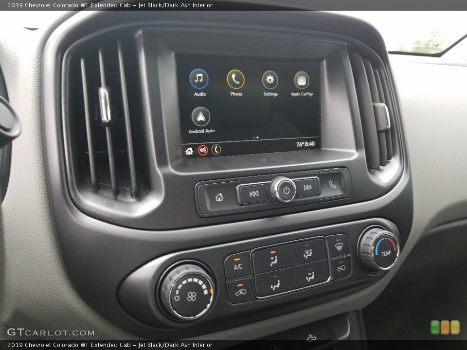 Jet Black/Dark Ash Interior Controls for the 2019 Chevrolet Colorado WT Extended Cab #129528363