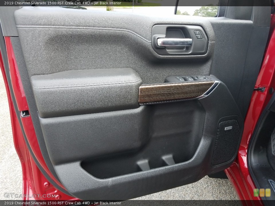 Jet Black Interior Door Panel for the 2019 Chevrolet Silverado 1500 RST Crew Cab 4WD #129530711