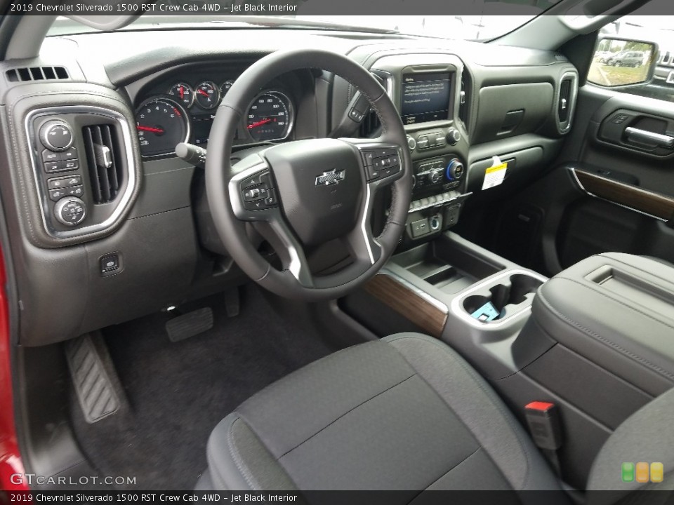Jet Black Interior Photo for the 2019 Chevrolet Silverado 1500 RST Crew Cab 4WD #129530771