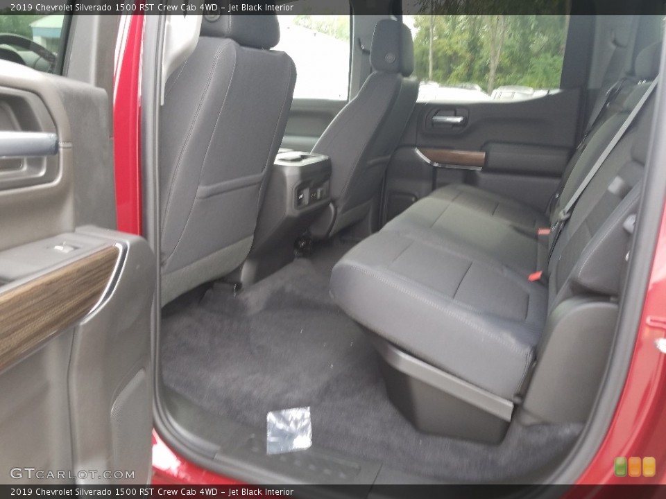 Jet Black Interior Rear Seat for the 2019 Chevrolet Silverado 1500 RST Crew Cab 4WD #129530795