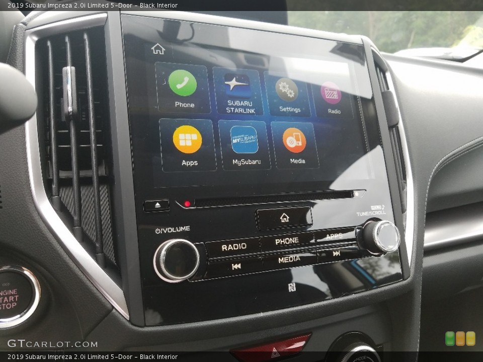 Black Interior Controls for the 2019 Subaru Impreza 2.0i Limited 5-Door #129531695