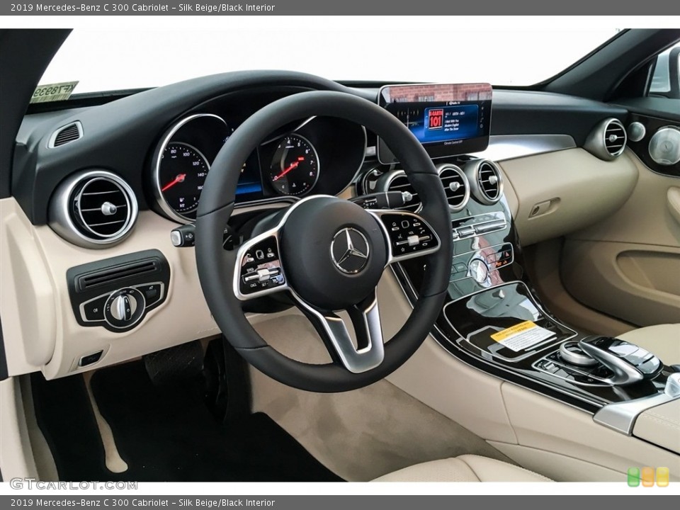 Silk Beige/Black Interior Photo for the 2019 Mercedes-Benz C 300 Cabriolet #129541052