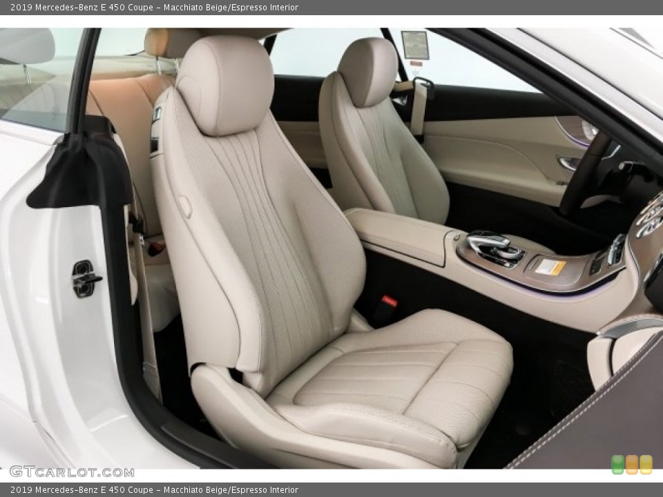 Macchiato Beige/Espresso Interior Front Seat for the 2019 Mercedes-Benz E 450 Coupe #129542054