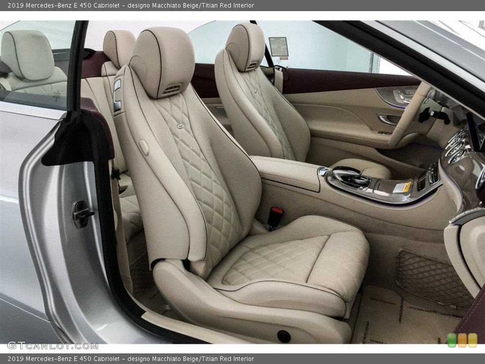designo Macchiato Beige/Titian Red 2019 Mercedes-Benz E Interiors