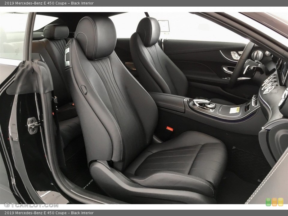Black Interior Front Seat for the 2019 Mercedes-Benz E 450 Coupe #129542909